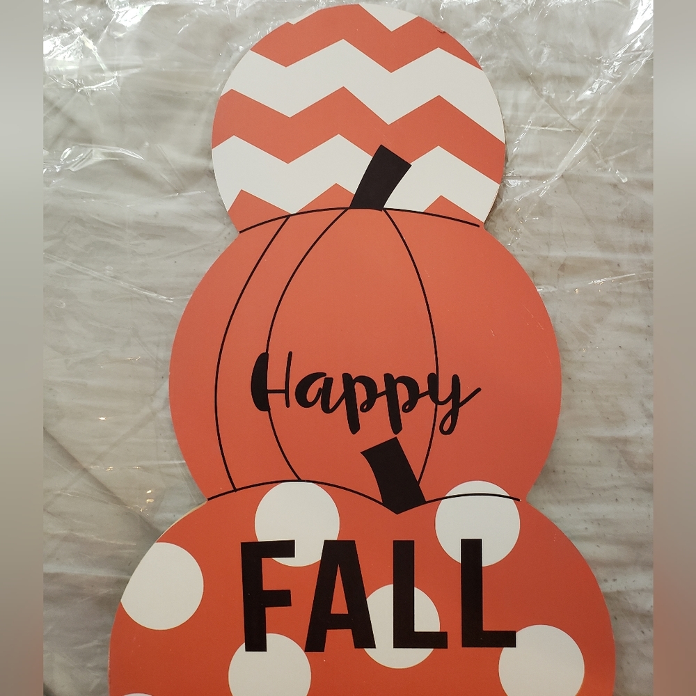 Fall Wall Pumpkin Decoration Set of 2- It's Fall Y'all - Picture 6 of 6